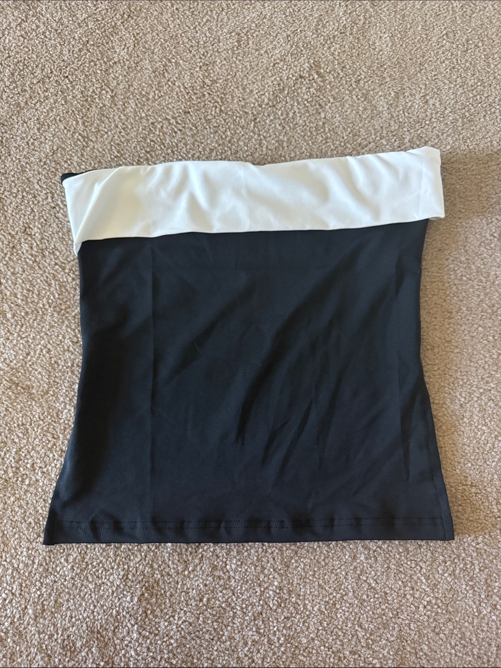 Amazon Black and White Strapless Tube Tank Top